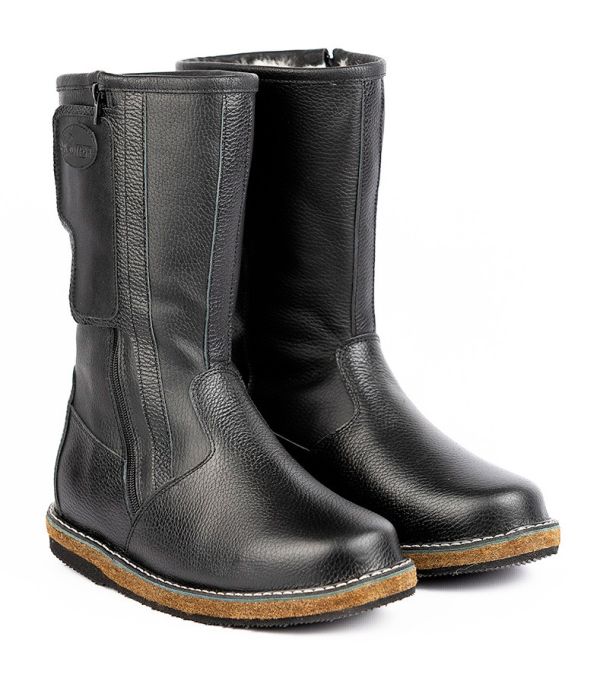 Men's boots Altai, black, felt sole
